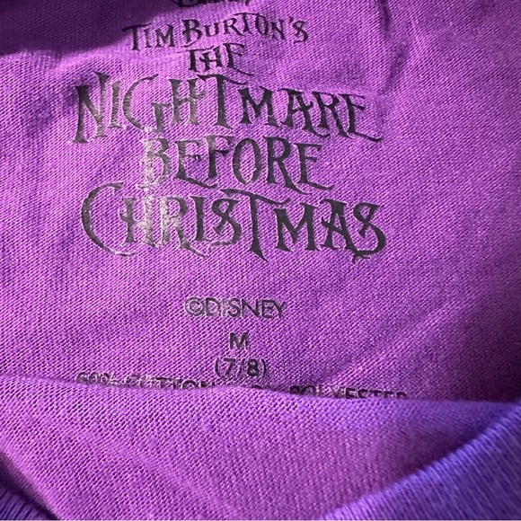 Nightmare before Christmas girls size medium purple t-shirt - Picture 3 of 3